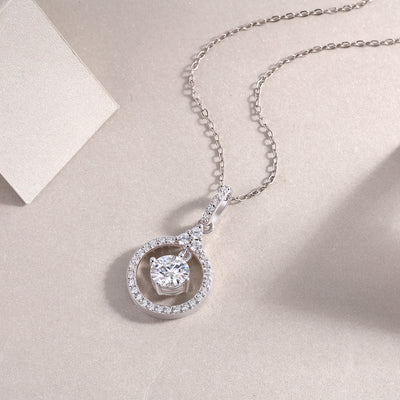 1Love Ring - A Fashionable And Luxurious Diamond Jewelry Pendant Set With 1 - carat Moissan Diamond S925 Sterling Silver And Platinum Plating Prohibit TikTok sales - 5 - CJ