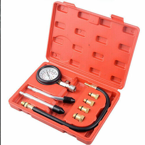 Petrol Engine Cylinder Pressure Tester For Car Compression Test Gauge Kit Set UK - 5 - CJ