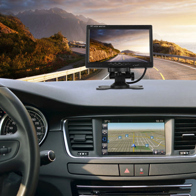 1Pc 7In Screen Backup Camera System Vehicle Rear View Monitor Kit IP67 Waterproof Car Parking Reverse System With Night Vision For Car Trunk Van SUV - 5 - cjdropshipping