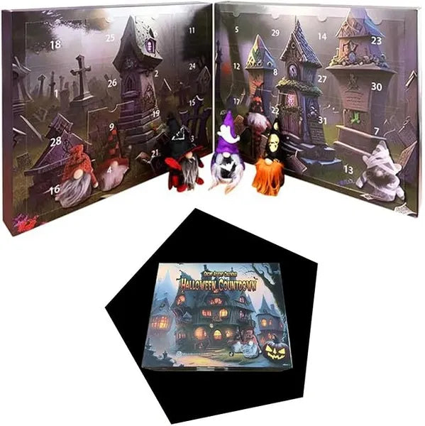 Halloween Gnome Advent Calendar, Halloween Advent Calendar, Table Decorations Holiday Home Decoration With Dolls For Kids Adult Advent Calendar - 5 - CJ