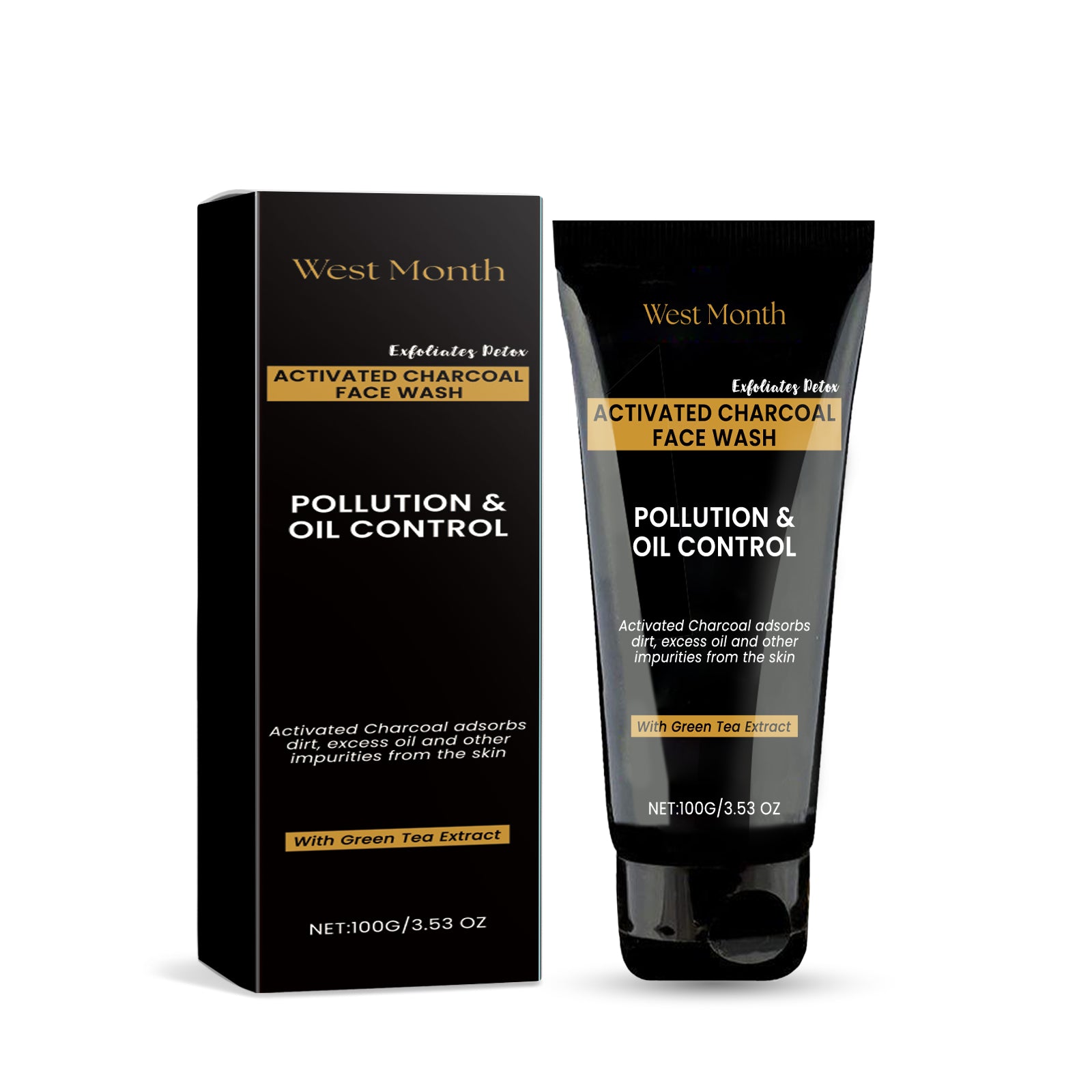 West&Month Facial Cleanser, Gentle Pore Cleanser, Exfoliating Moisturizer, Non - Tight, Hydrating And Tender Skin Cleanser - 5 - CJ