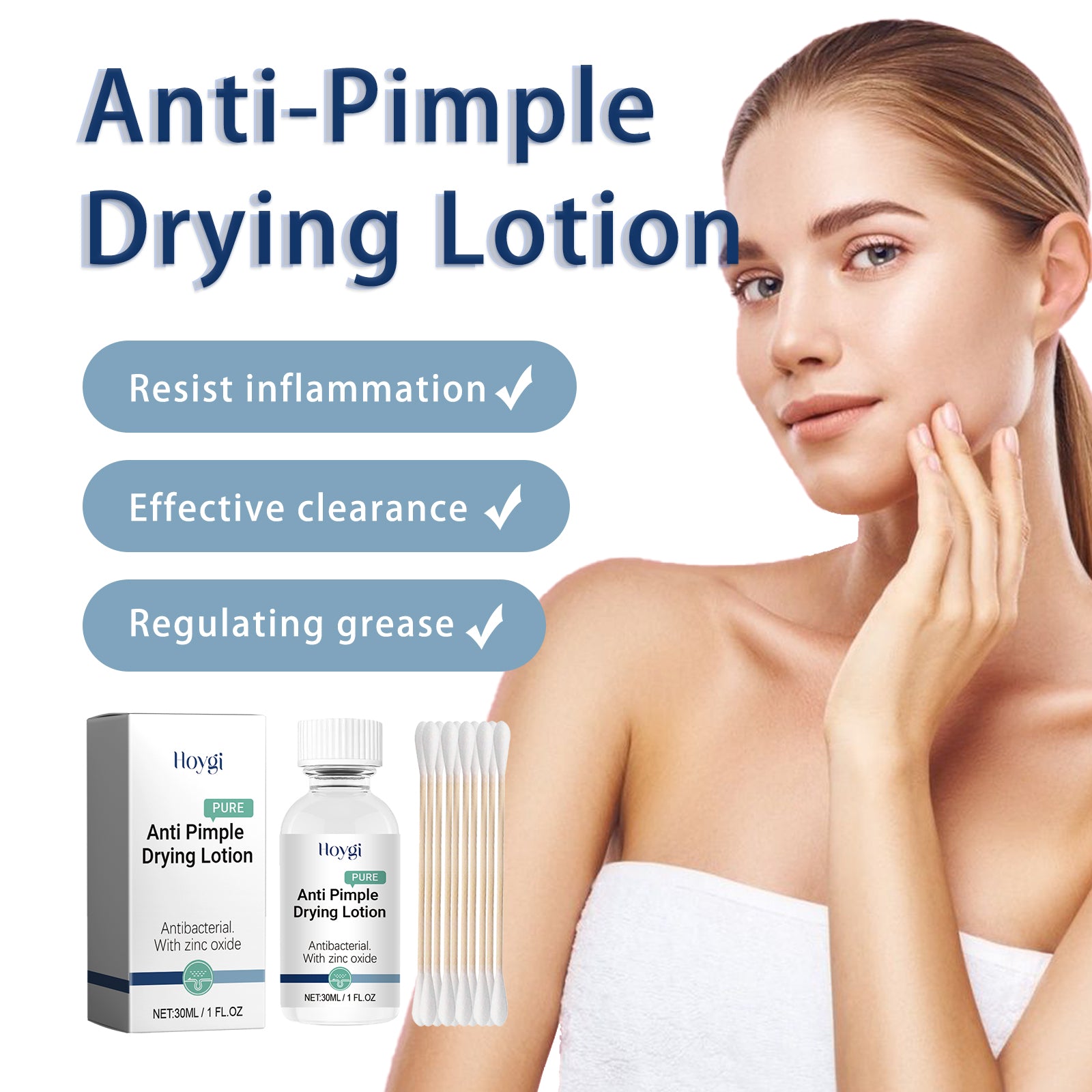 Hoygi Anti - Pimple Drying Lotion, Facial Cleansing And Repair Lighten Acne Marks And Pits, Close Your Mouth And Mild Skin Cream - 5 - CJ