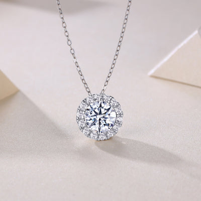 1Legend Of The Starry Night - A Fashionable And Luxurious Diamond Jewelry Pendant Set With 2 - carat Moissanite S925 Sterling Silver And Platinum Plating Prohibit TikTok sales - 5 - CJ