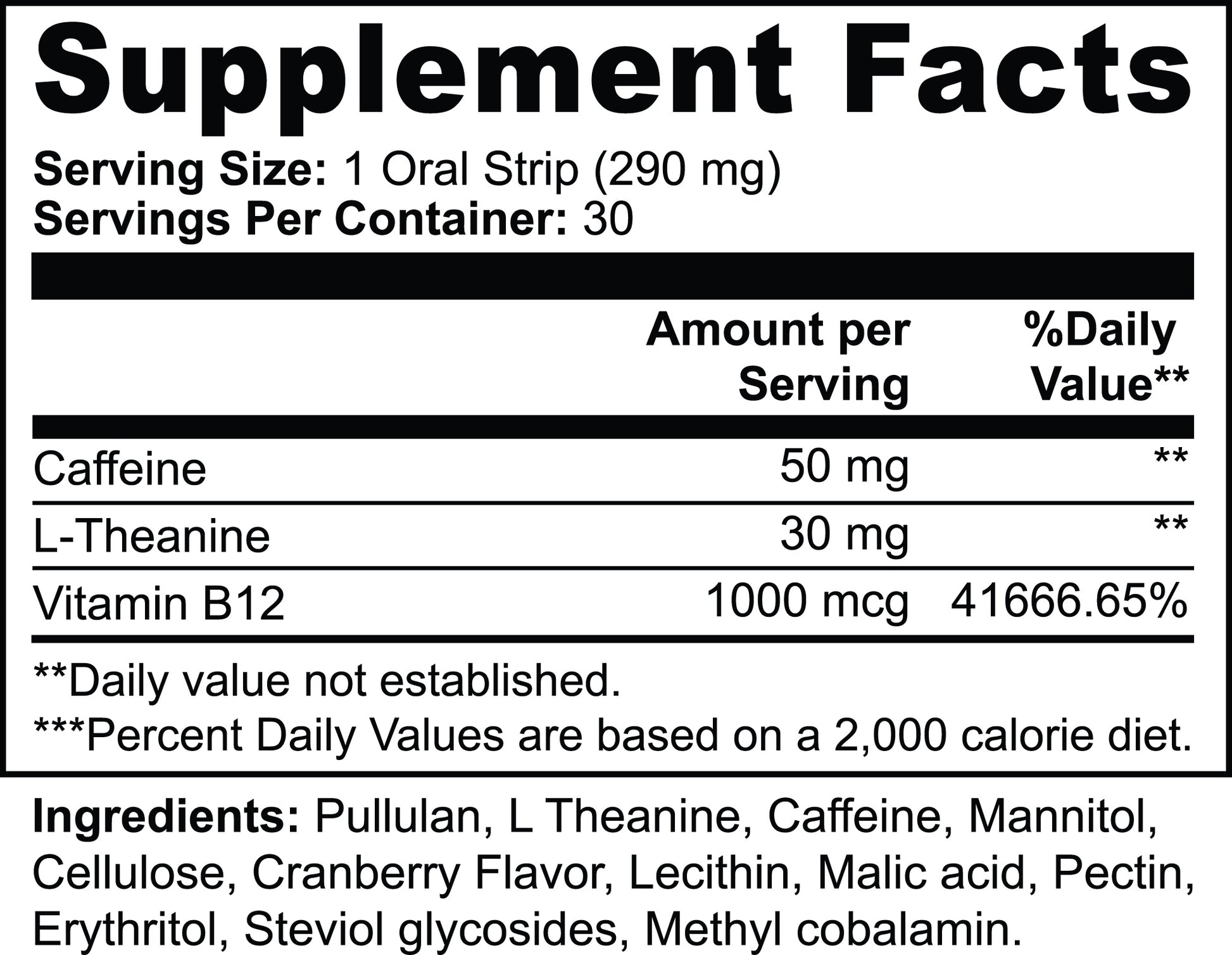 Fast Acting Energy Strips Instant Boost For Focus Stamina