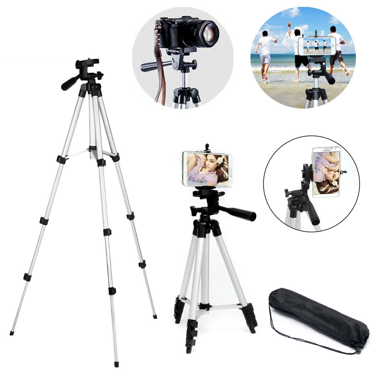 Professional Camera Tripod Stand Holder Mount For Cell Phone, Portable Tripod, Mobile Phone Live Stream Holder, Camera Tripod - 5 - CJ