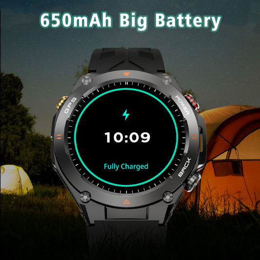 SENBONO GPS Smart Watch Men 1.45'' HD Screen Built - In GPS Altimeter Barometer Compass AI Voice Compatible With Android & IPhone - 5 - CJ