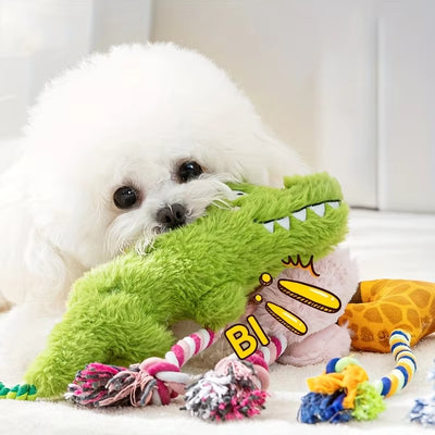 Squeaky Toys For Dogs - Dog Toys Plush, Funny Stuffed Enrichment For Poodle Bulldog Senior Home Indoor Travel Camping Enhance Playful Moments During Indoor Outdoor Activities - 4 - CJ