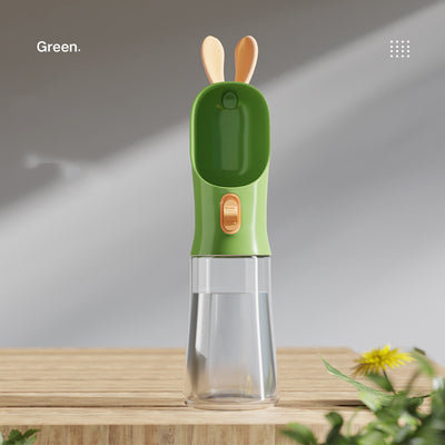 Pet Water Bottle Travel Bottle Pet Cat And Dog Water Bottle - 0 - CJ - Green - Water glass - CJGY151710201AZ