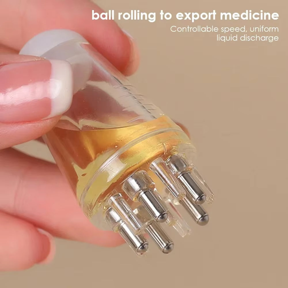 Mini Medicine Guide Comb Roller Ball Massage Comb Scalp Medicine Liquid Applicator For Hair Growth And Strong Roots - 5 - CJ