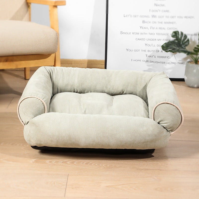 Dog Sofa Bed Sleeping Bag Kennel Cat Puppy Sofa Bed Pet House Winter Warm Beds Cushion - 0 - CJ - Light Green - 5XL - CJGD130106248VE
