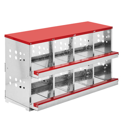 Dismantling And Installation Of Iron Red Feeding Supplies For An 8 - compartment Sloping Roof House - 5 - CJ