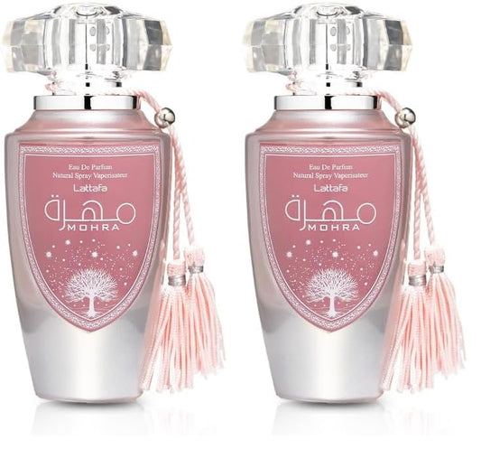 Lattafa Mohra Silky Rose by Lattafa 3.4 oz Eau De Parfum Spray (Unboxed) for Women