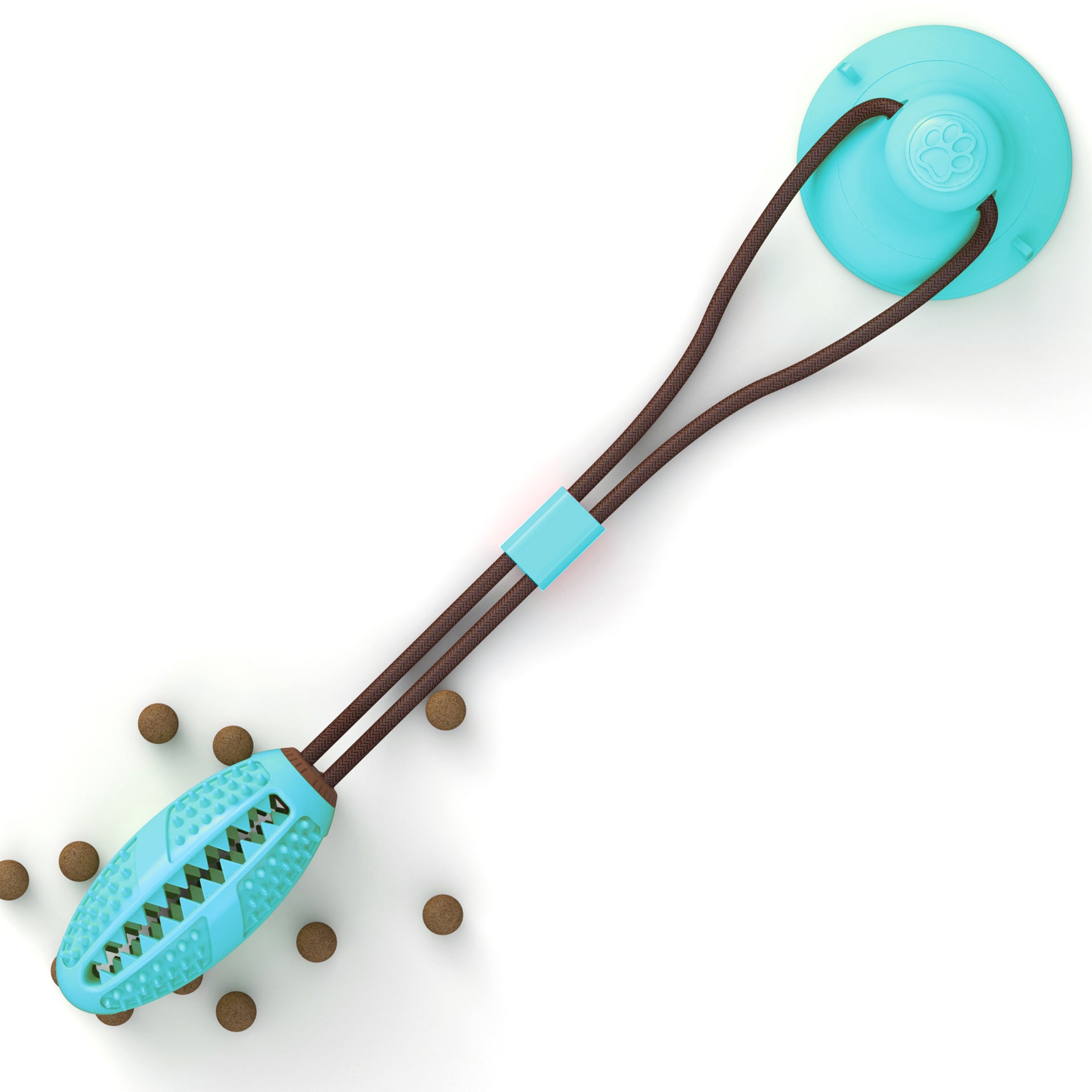 Dog Toys Silicon Suction Cup Tug Interactive Dog Ball Toy For Pet Chew Bite Tooth Cleaning Toothbrush Feeding Pet Supplies - 0 - CJ - D - CJJJCWGY03566 - D