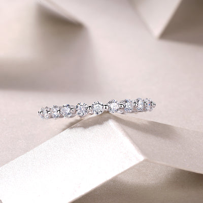 1Row Of Diamonds, Moissanite Rings, Silver Rings, Luxury Fashion Rings Prohibit TikTok sales - 5 - CJ