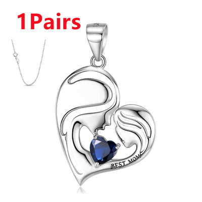 S925 Sterling Silver Best Mom Necklace Mother's Day Series Necklace - 4 - CJ