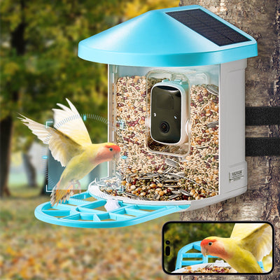 Smart Bird Feeder With Camera AI Identify 10000+ Bird Specie Solar - Powered - 5 - CJ