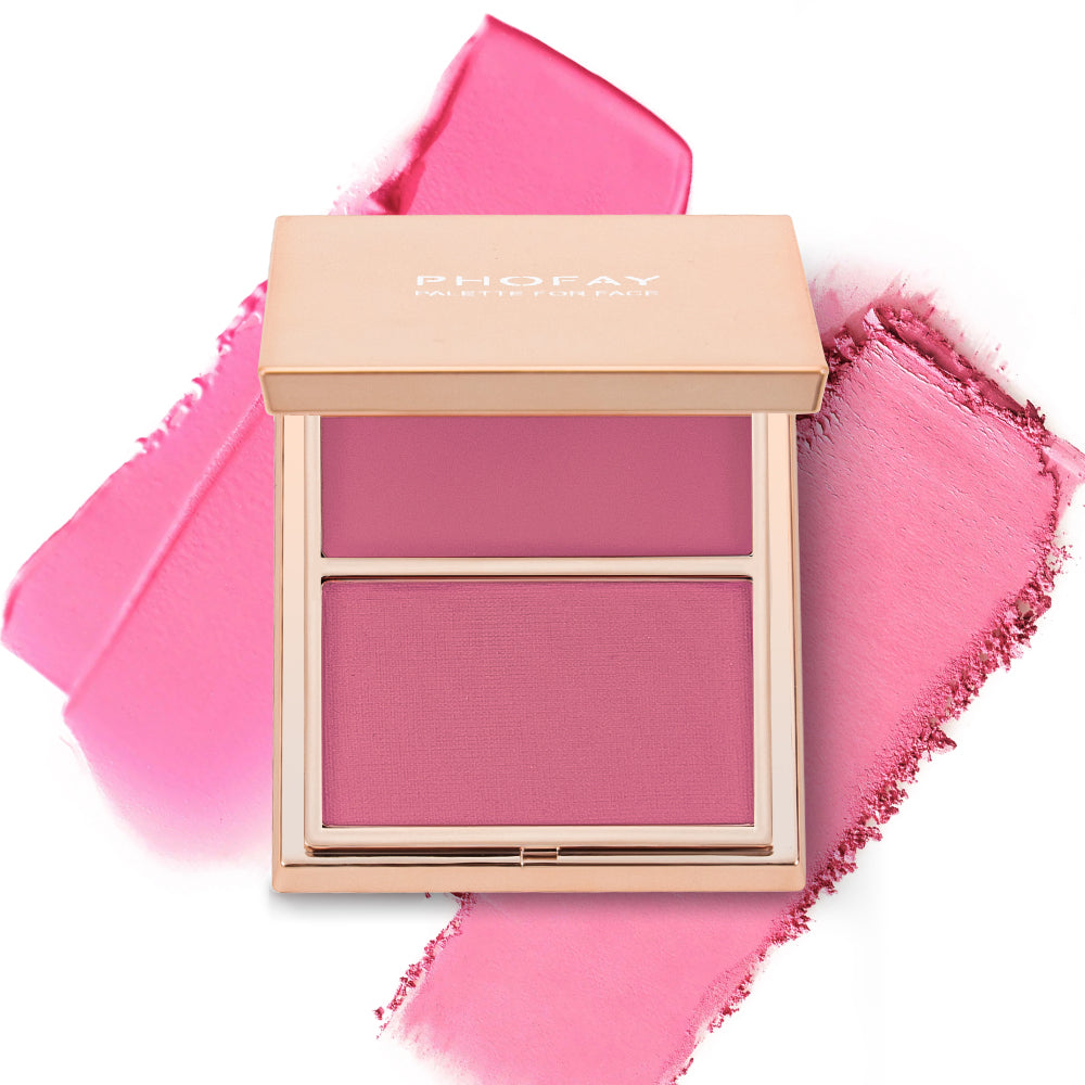 PHOFAY Double - Take Cream & Powder Blush Duo - 4 - CJ - 1PCS - 04 - CJCZ204749104DW