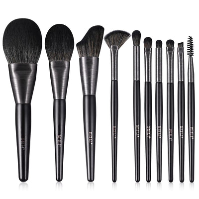 High - quality Makeup Brushes With Wooden Handles, Premium Natural 10pcs Makeup Brushes. - 5 - CJ
