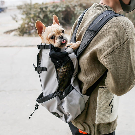 Pet Dog Carrier Bag Carrier For Dogs Backpack Out Double Shoulder Portable Travel Backpack Outdoor Dog Carrier Bag Travel - 0 - CJ