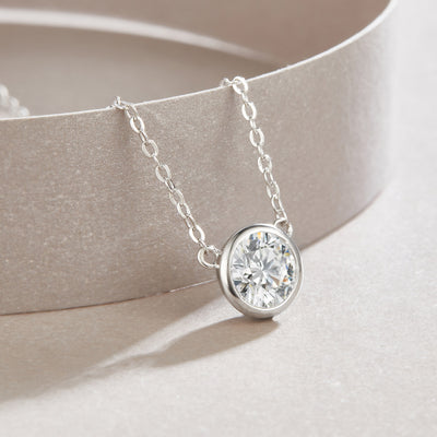 1Natural Reverie - A Fashionable And Luxurious Diamond Jewelry Pendant Set With 1 - carat Moissan Diamond S925 Sterling Silver And Platinum Plating Prohibit TikTok sales - 5 - cj