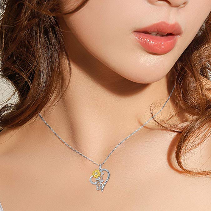 Sunflower Necklace S925 Sterling Silver - 0 - CJ