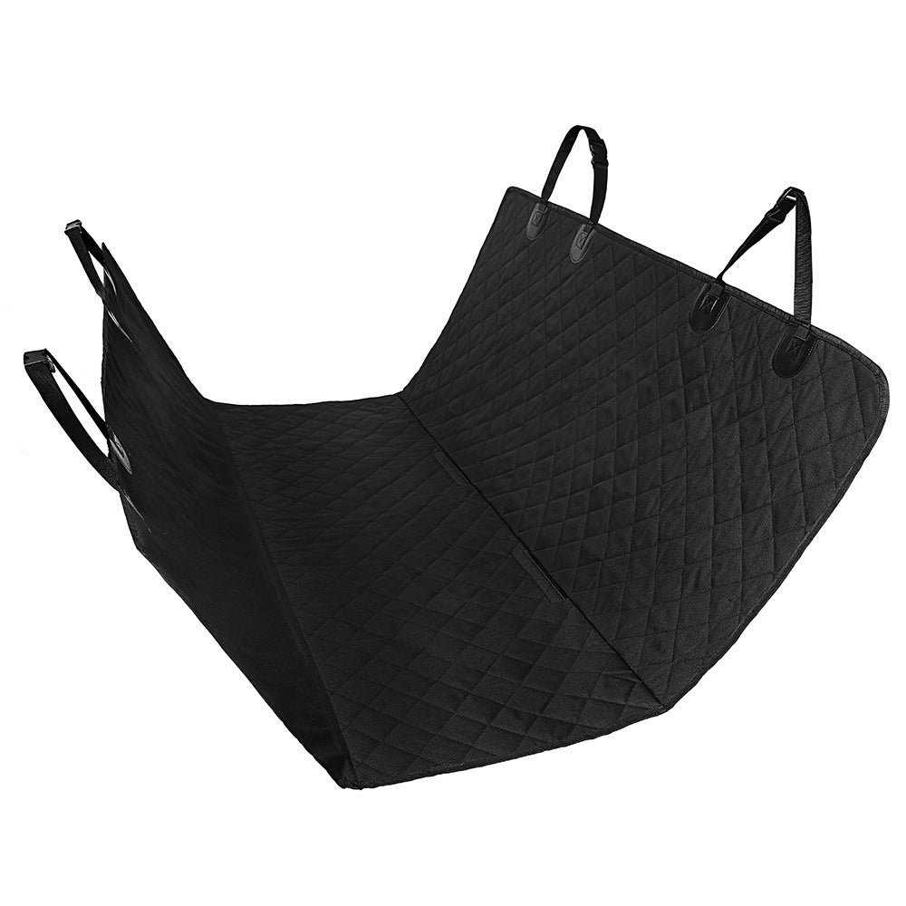 Dog Car Seat Cover View Mesh Pet Carrier Hammock Safety Protector Car Rear Back Seat Mat With Zipper And Pocket For Travel - 0 - CJ - B black - CJJJCWGY00736 - B black
