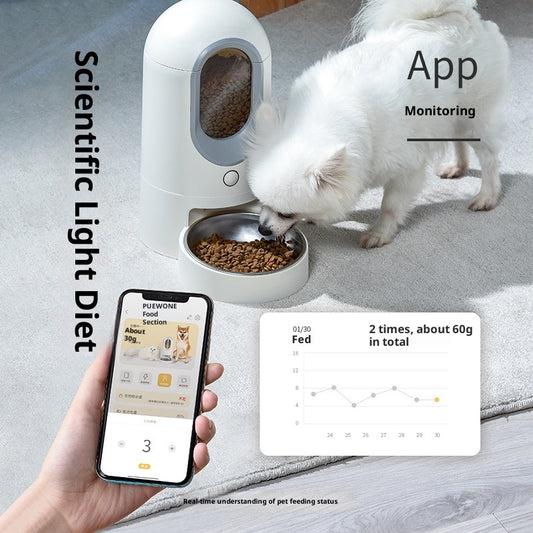 Pet Intelligent Feeder Timing Quantitative Feeding Machine - 0 - CJ