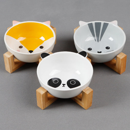 Protect Cervical Spine Cat Food Bowl Cat Food Bowl Pet Bowl - 0 - CJ