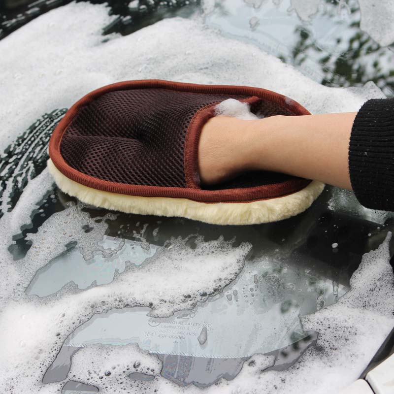 Car type soft hair car wash cleaning gloves car motorcycle car wash car care cleaning tools - 0 - CJ