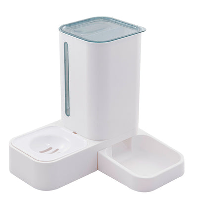 Pet Automatic Water Storage Double Plastic Pet Bowl - 0 - CJ