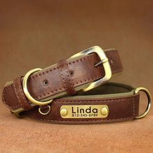 Breathable Dog Collar Retro Leather Dog Leash - 7 - CJ