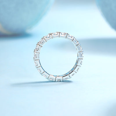1Starry Sky Diamond Ring Luxury Fashion Set Moissanite Silver Ring Prohibit TikTok sales - 5 - CJ