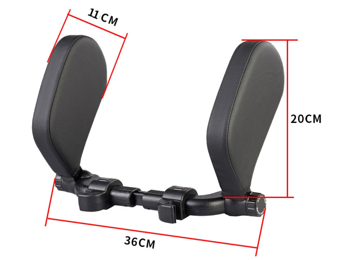 Car headrest pillow Sleep Adjustable Side Car Soft Travel Seat Headrest Auto Leather Support Neck Pillow Cushion car accessories - 0 - CJ