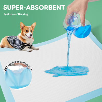 Puppy Pads, Leak - proof Quick - drying Disposable Dog Pads, Absorbent Dog Pee Pads - 5 - CJ