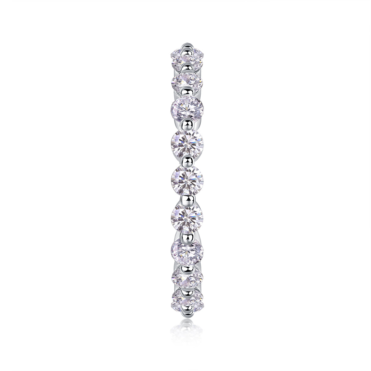 1Row Of Diamonds, Moissanite Rings, Silver Rings, Luxury Fashion Rings Prohibit TikTok sales - 5 - CJ