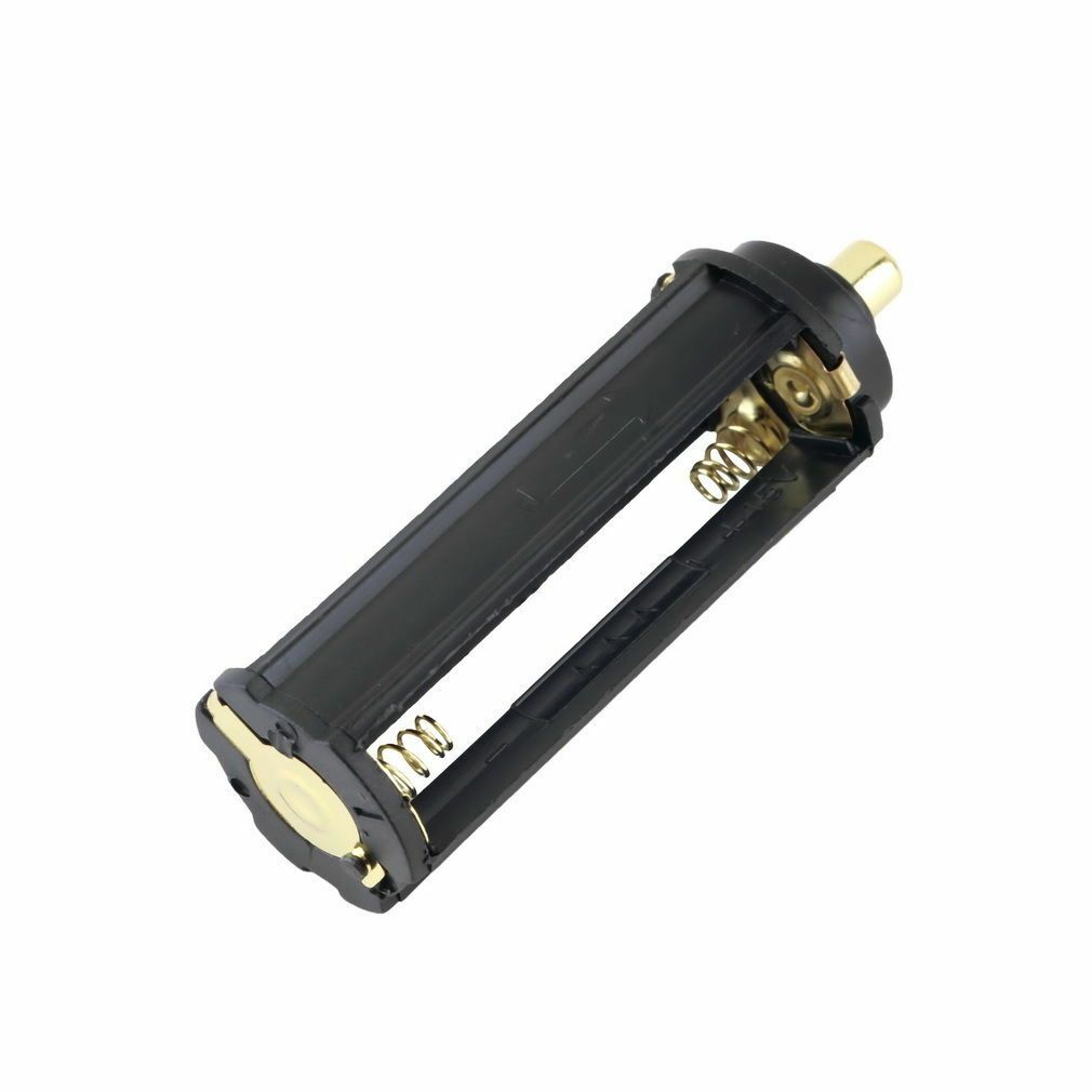 10pc 3 AAA Battery Holder Case Cylindrical Case Plastic For Flashlight Round Circular