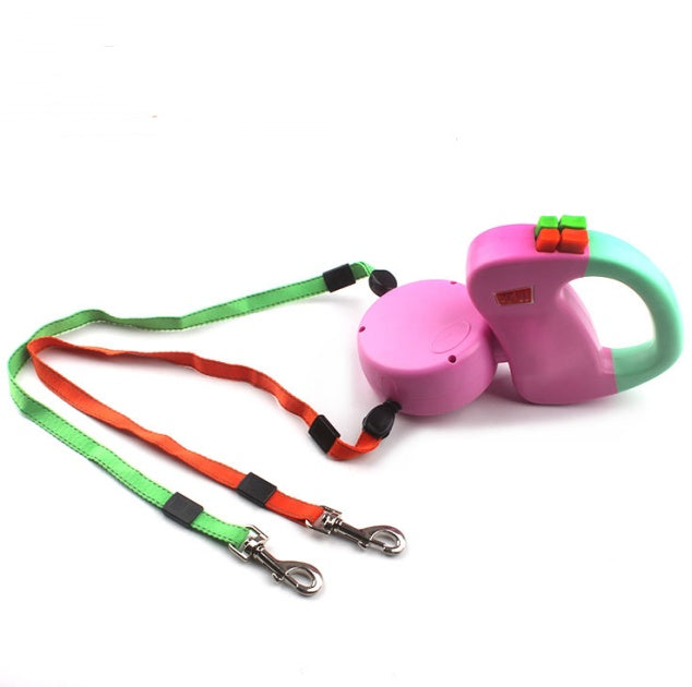 Retractable Dual Pet Dog Walking Leash - 0 - CJ