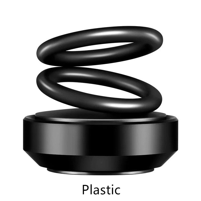 Solar Auto Rotation Car Air Freshener Perfume Seat - 0 - CJ - Black plastic - CJQCQCQC00318 - Black plastic