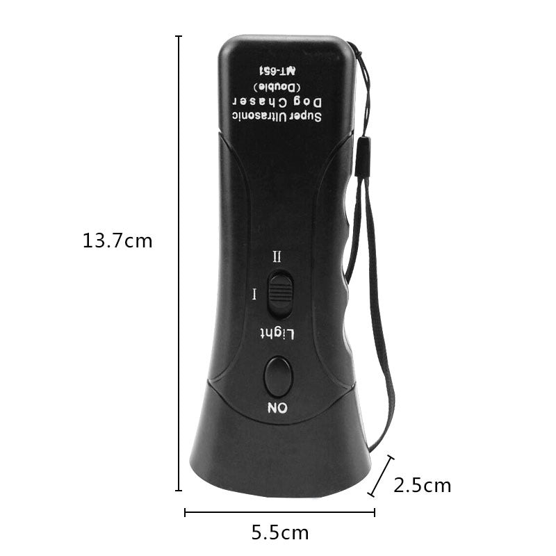 3 - in - 1 Anti Barking Dog Training Device Ultrasonic Dog Training Repeller  LED Flashlight - 0 - CJ