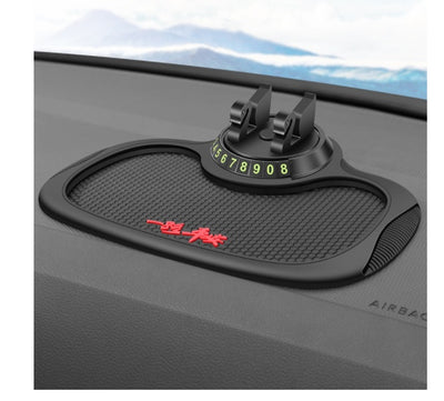 Non - Slip Car Phone Pad For 4 - in - 1 Car Parking Number Card Anti - Slip Mat Auto Phone Holder Sticky Anti Slide Dash Phone Mount - 0 - CJ - Black - 1PC - CJQC138570803CX