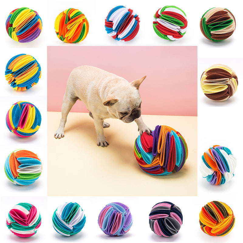 Foldable Dog Snuffle Ball Dog Training Toys Increase IQ Pet Cat Training Games Feeding Intelligence Toy - 4 - CJ