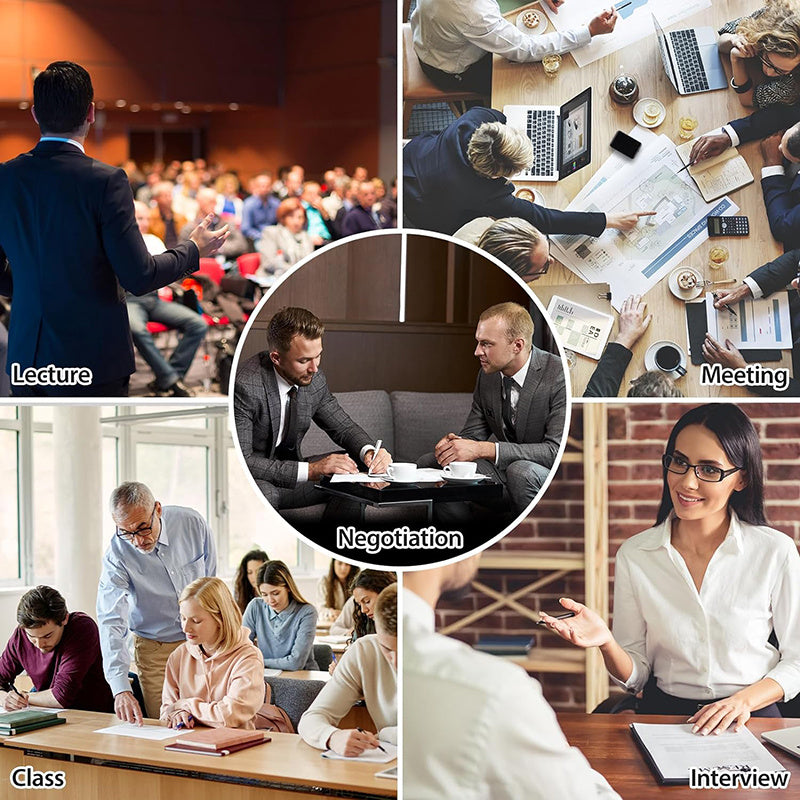 Magnetic Voice Activated Recorder Device,MP3 Voice Records With Microphone,60 Hours Continuous Portable Audio Recorders For Work,Lectures,Meetings,Interviews,Small USB-C Audio Recorder