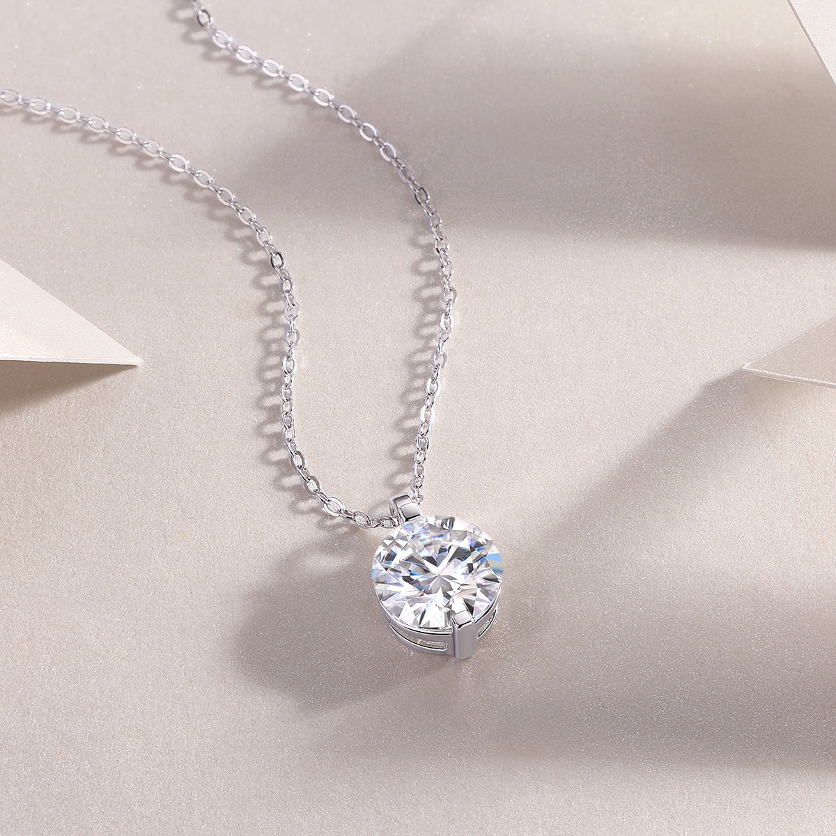 1Time Lasts - A Fashionable And Luxurious Diamond Jewelry Pendant Set With 2 - carat, 3 - carat And 5 - carat Moissan Diamonds, S925 Sterling Silver And Platinum Plating Prohibit TikTok sales - 5 - cj