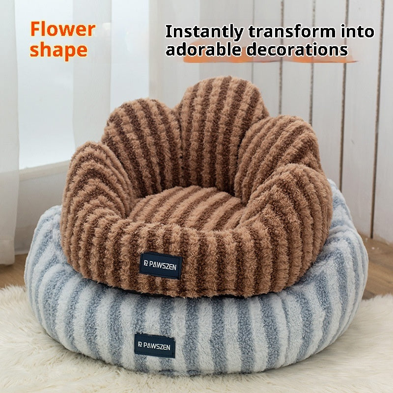 Petal Cat Nest Thickened Large Warm Kennel - 0 - CJ