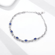 Natural Sapphire Bracelet Women's S925 Silver Set Gem Jewelry Premium Original Design Jewelry - 4 - CJ