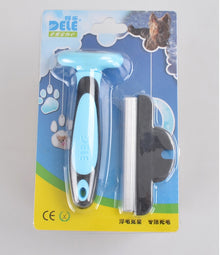 Pet  Hair Removal Comb - 0 - CJ - Blue - L - CJJJCWGY00158 - Blue - L