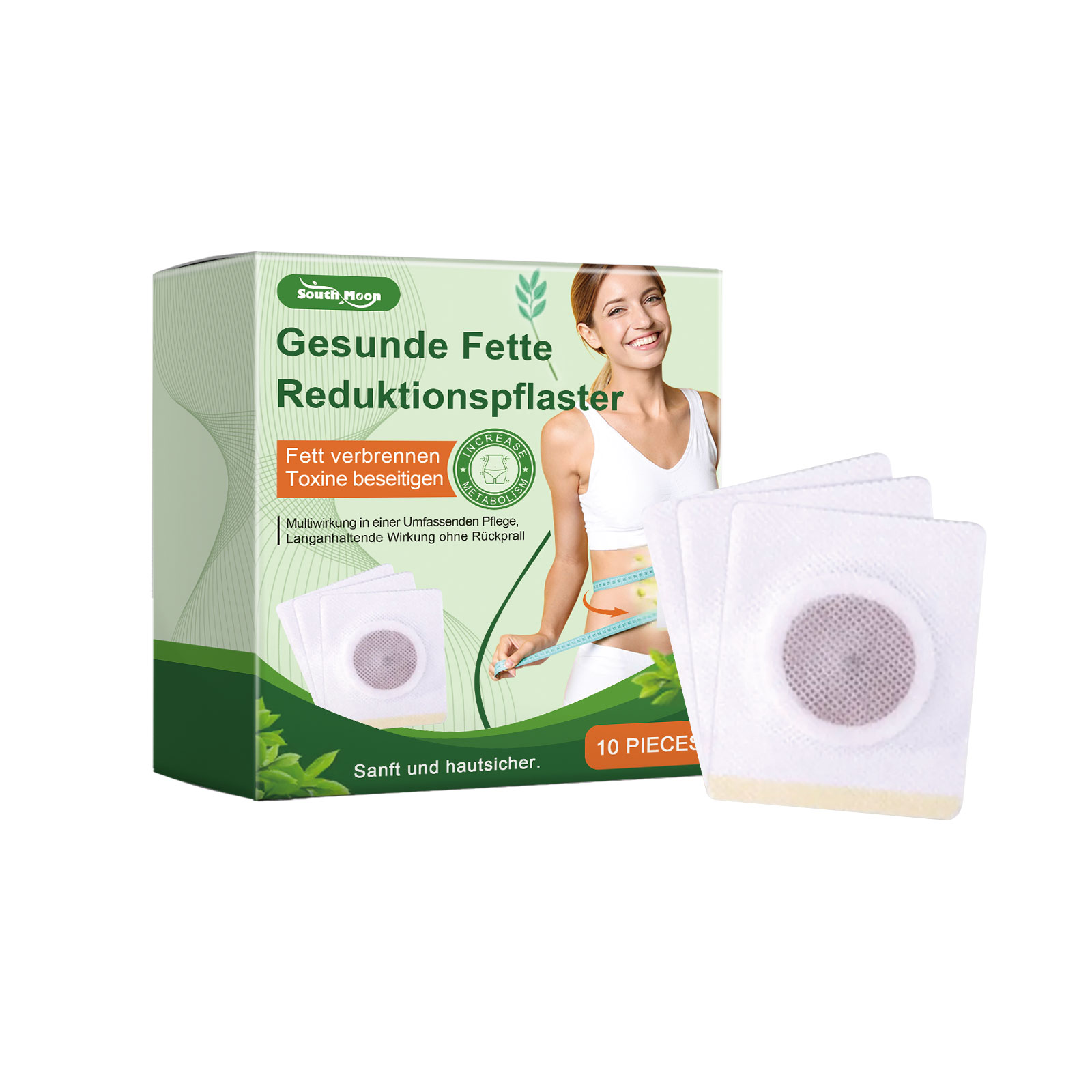 South Moon Herbal Body Care Patches, Herbal Body Care For Lazy People Daily Firming Skin Big Belly Arms Bye Bye Meat - 5 - CJ