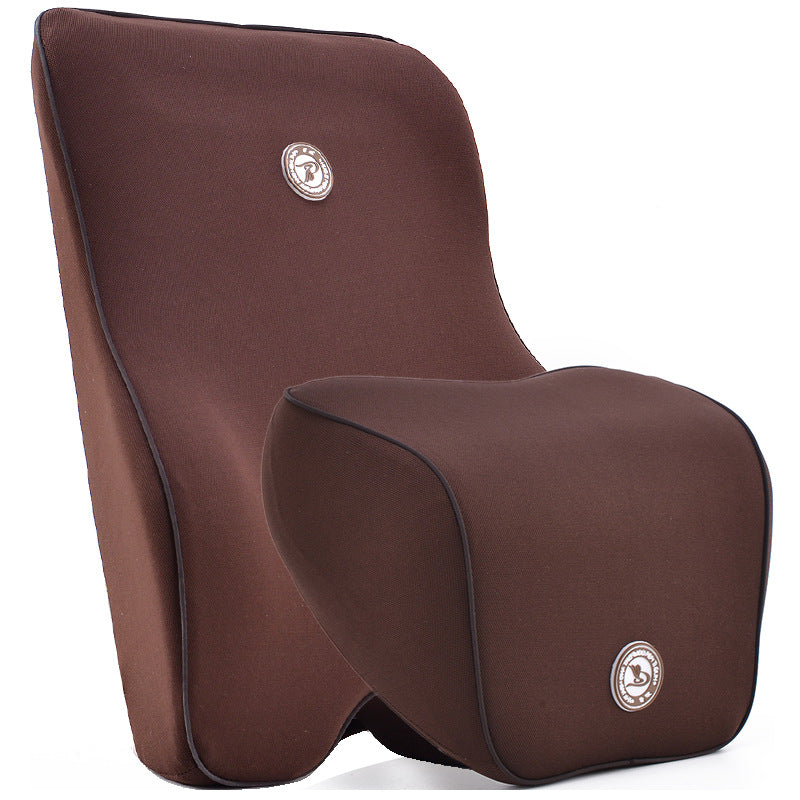 Car Memory Cotton Lumbar Suit Pillow Back Pad Waist Car Interior Seat Four Seasons Universal New Slow Rebound - 0 - CJ