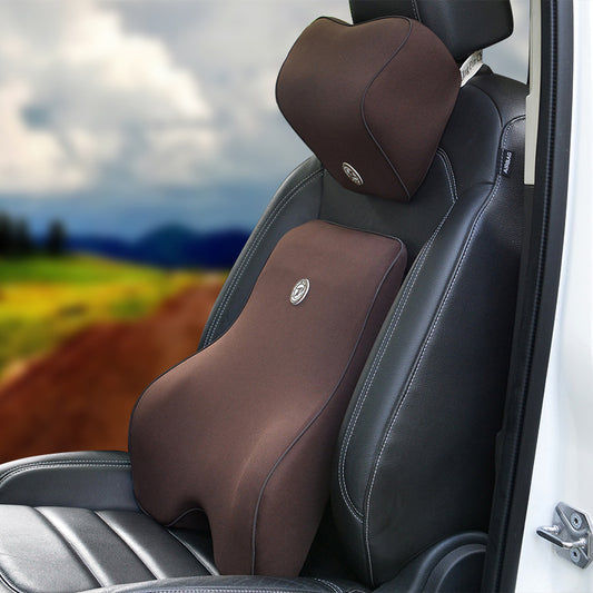 Car Memory Cotton Lumbar Suit Pillow Back Pad Waist Car Interior Seat Four Seasons Universal New Slow Rebound - 0 - CJ