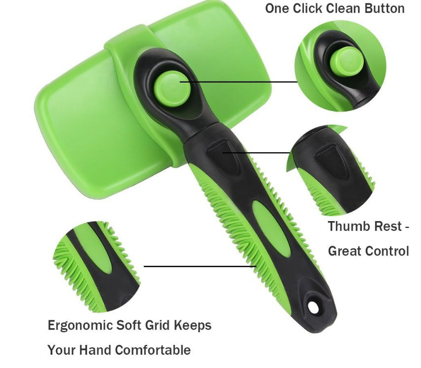 Pet Self Cleaning Slicker Brush - 0 - CJ